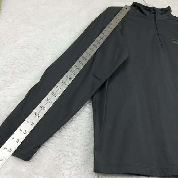Pioneer Sport Tek Mens Sweatshirt Gray Lightweight 1/2 Zip Pullover Logo L - Picture 4 of 12